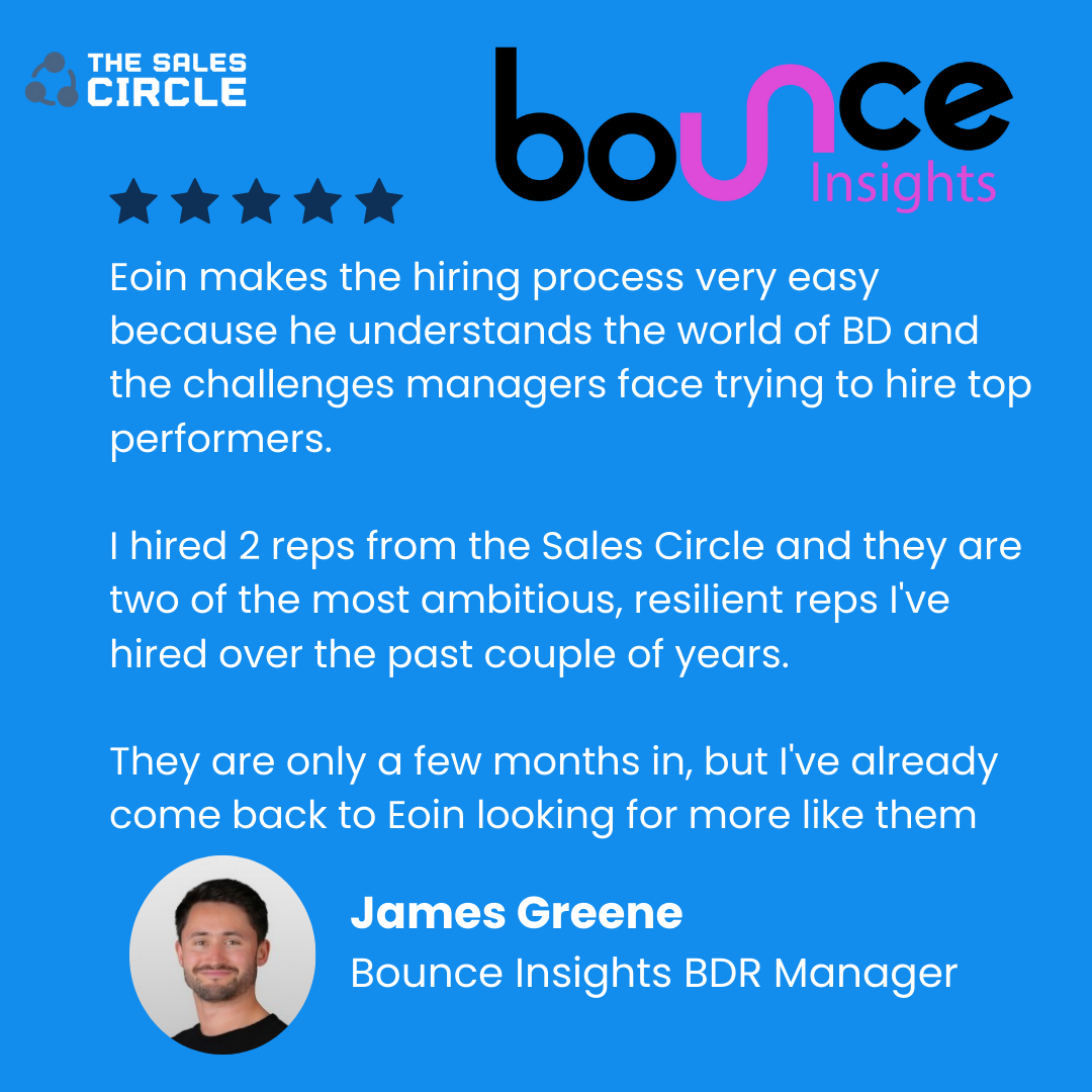 Bounce Insights manager testimonial